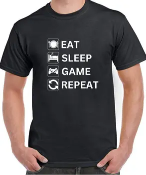Игровая футболка Eat Sleep Game Repeat Gamer