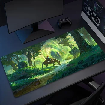 40x90 см PC Gamer Cabinet Z-Zeldas Of Legends Коврик для мыши Коврик для мыши Аниме Ковер Настольный коврик Аксессуары для геймеров Игровая клавиатура Ковры