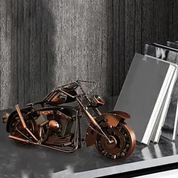 Модель мотоцикла, Железная художественная скульптура, украшение, прочный Коллекционный Универсальный Классический Ретро для Дня рождения отца
