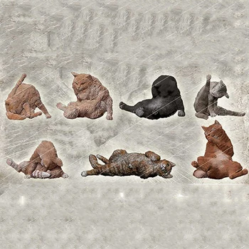 новая самодельная команда modern cats crew в разобранном виде 1/16 включает в себя набор из 7 неокрашенных моделей из смолы