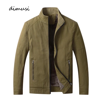 Зимние мужские куртки-бомберы DIMUSI, модные мужские флисовые теплые армейские ветровки, мужские уличные военные тепловые куртки, одежда