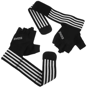 1 пара спортивных перчаток, противоскользящие велосипедные перчатки, перчатки для подъема, спортивные перчатки на полпальца, тренировочные перчатки