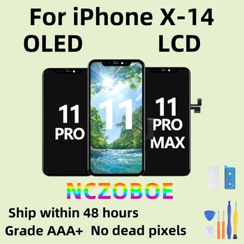 NCZOBOE GX ЖК-Дисплей True Tone Для iPhone X XS XR 11 11Pro 12Pro Max 12Mini 13 Pantalla Замена Сенсорного Экрана В сборе