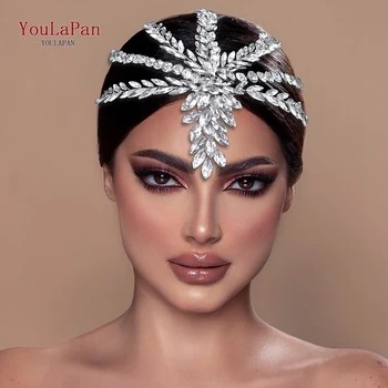 Модный головной убор из страз YouLaPan, модный кристалл для свадебного головного убора подружек невесты в стиле бохо HP623