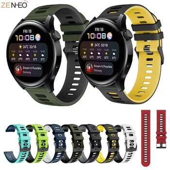 Силиконовые 22 мм Браслеты для Samsung Galaxy Watch 46 мм Gear S3 Galaxy Watch 3 45 мм Браслет для Huawei Watch3 /Pro GT 2 2e