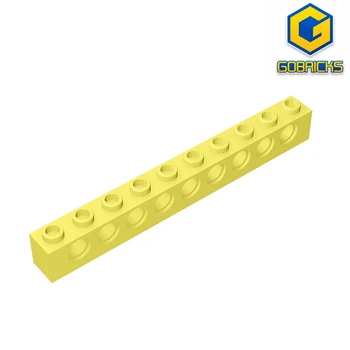 ТЕХНИЧЕСКИЙ КИРПИЧ Gobricks GDS-628 1X10 4,9 совместим с детскими игрушками lego 2730, собирает строительные блоки.