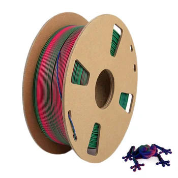Новейшая Матовая Нить Накаливания PLA 1 кг 1,75 мм Двухцветная Нить Накаливания Материал для 3D-печати Tricolor PLA Matt Filament 3D-Принтеры