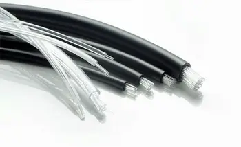 100 м Декоративный Прозрачный / черный Волоконно-оптический кабель в оболочке из ПВХ 50шт * 0,75 мм (Диаметр) в ОДНОЙ полиэтиленовой оболочке PMMA Plastic Optical String Decor