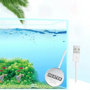 Энергосберегающий USB-нагревательный стержень, алюминиевый металл, регулятор температуры 5 Вт / 10 Вт, Автоматический нагреватель для аквариума