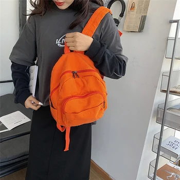Холщовый женский маленький рюкзак, винтажный школьный мини-рюкзак Feminina, женский рюкзак для девочек, Mochilas