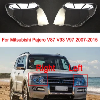 Для Mitsubishi Pajero Крышка передней фары автомобиля Корпус фары Прозрачный Абажур Маска Объектив V87 V93 V97 2007-2015