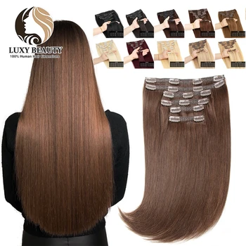Luxybeauty Зажим Для Наращивания Волос Человеческие Волосы 14