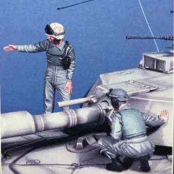 Набор моделей из смолы в масштабе 1/35 Современный Солдат-танкист Армии США 2 Человека (без бака) В Разобранном виде Неокрашенный 2264