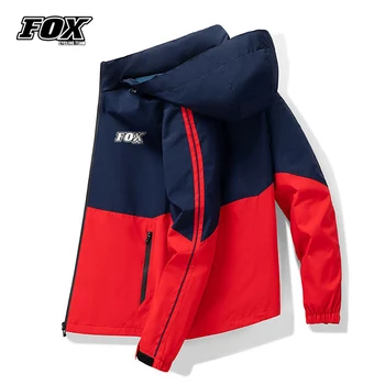 Ветровка Fox Cycling Team, мужская куртка для горных велосипедов, спортивная одежда на открытом воздухе, женская мода, велосипедное ветрозащитное пальто, мотоциклетная одежда с капюшоном