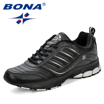 BONA Новый Самый популярный стиль мужских кроссовок для бега, прогулочных кроссовок, удобной спортивной обуви для мужчин для спорта Бесплатная доставка