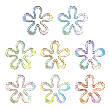 Цветочные подвески Маленький цветок Ожерелье и браслет своими руками Акриловый материал для изготовления ювелирных изделий из браслета и колье
